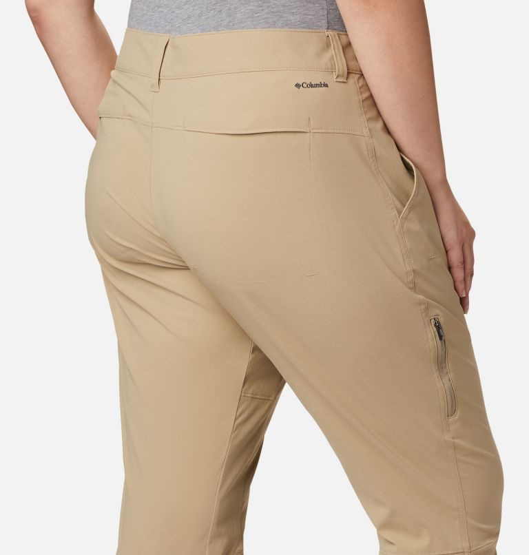 Pantaloni Columbia Saturday Trail Stretch Dama Kaki | Plus Size HP7QMZA08